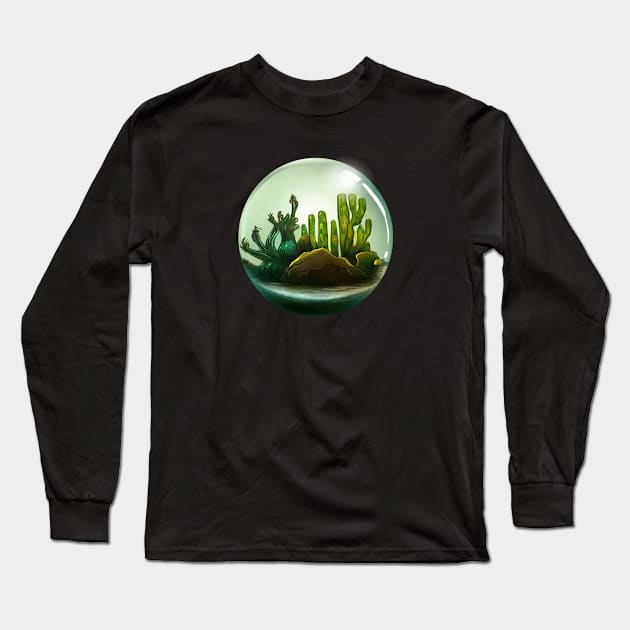 cactus water drop Long Sleeve T-Shirt by Lambdog comics!